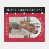 Couverture Polaire moderne Valentines journée photo romantique (Devant (Horizontal))
