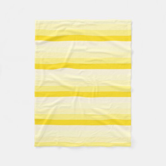 Couverture Polaire Moderne Vanille Jaune Blancs Élégant (Devant)