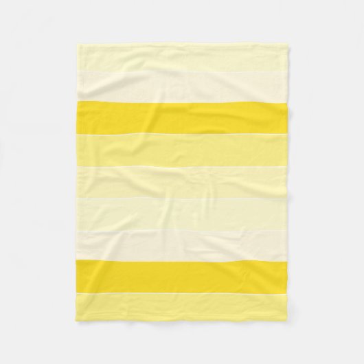 Couverture Polaire Moderne Vanille Jaune Grandes Blancs Décor (Devant)