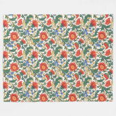 Couverture Polaire Moderne William Morris Style Riche Motifs botaniqu (Devant (Horizontal))