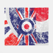 Couverture Polaire Modes Cible Modes Cible Royaume-Uni Grunge Roundel (Devant (Horizontal))