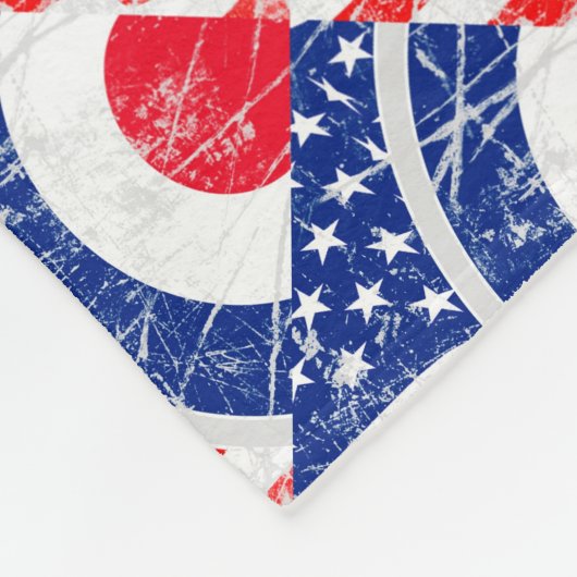 Couverture Polaire Modes Cible Modes Etats-Unis Cible Grunge Roundel (Coin)