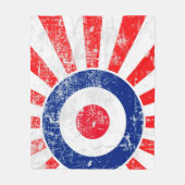 Couverture Polaire Modes Cible Modes Etats-Unis Cible Grunge Roundel (Devant)