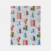 Couverture Polaire Modes de transport Motifs enfants (Devant)