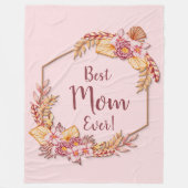 Couverture Polaire Modifier le texte Ajouter le nom Boho Flower Frame (Devant)