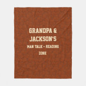 Couverture Polaire Modifier les noms Texte Grand-père Homme Parler et (Devant)