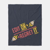 Couverture Polaire Modifier ou Regret it Anglais Enseignant (Devant)
