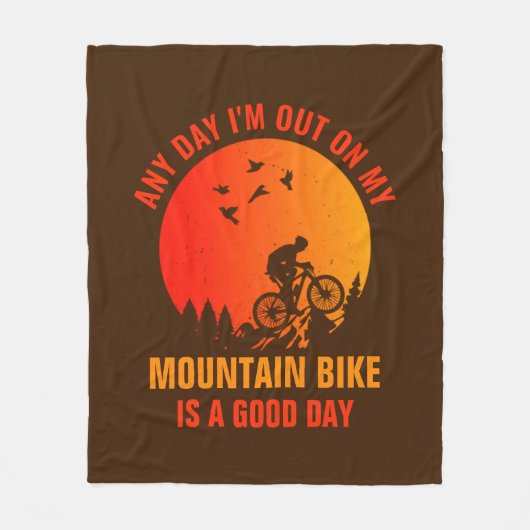 Couverture Polaire Modifier Tout Le Texte Ajouter Un Nom Mountain Bik (Devant)