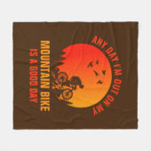 Couverture Polaire Modifier Tout Le Texte Ajouter Un Nom Mountain Bik (Devant (Horizontal))