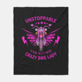 Couverture Polaire Modifier tout le texte Ajouter un nom Pink Motorcy (Devant)