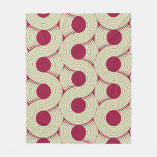 Couverture Polaire Moebius Stripe : Carrelage rouge-vert infini