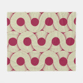 Couverture Polaire Moebius Stripe : Carrelage rouge-vert infini (Devant (Horizontal))