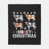 Couverture Polaire Moey Christmas Cow Lover Ferme de vacances Agritou (Devant)