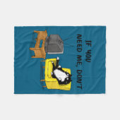 Couverture Polaire Moi Drôle Si Besoin N'Importe Chat Noir (Devant (Horizontal))