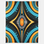 Couverture Polaire Mois bleu noir (Devant)