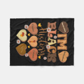 Couverture Polaire Mois de l'histoire des Noirs instruite et mélané (Devant (Horizontal))