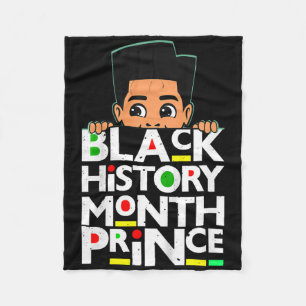 Couverture Polaire Mois de l'histoire des Noirs pour enfants Prince M