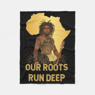 Couverture Polaire Mois de l'histoire des Noirs Racines africaines Pr