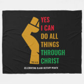 Couverture Polaire MOIS DE L'HISTOIRE NOIRE Christian Oui Je peux (Devant (Horizontal))