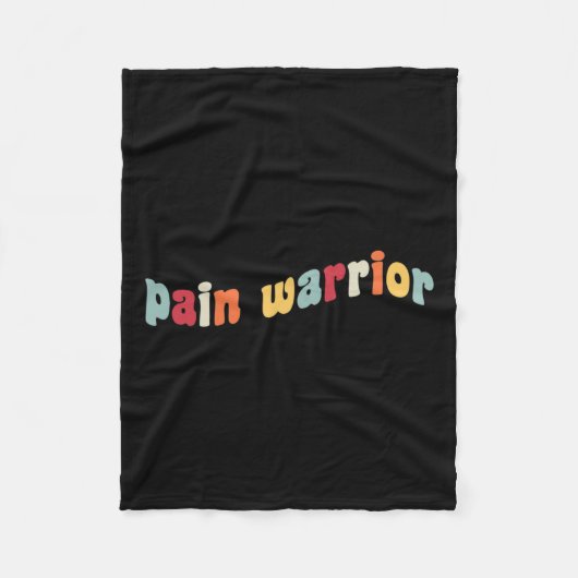 Couverture Polaire Mois de sensibilisation à la douleur des combattan (Devant)