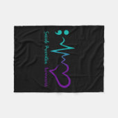 Couverture Polaire Mois de sensibilisation à la prévention du suicide (Devant (Horizontal))