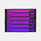 Couverture Polaire Mois De Sensibilisation À L'Épilepsie En Novembre (Devant (Horizontal))