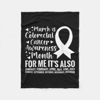 Couverture Polaire Mois de sensibilisation au cancer colorectal Cance