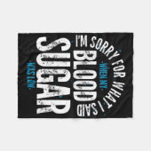 Couverture Polaire Mois de sensibilisation au diabète Diabète Diabète (Devant (Horizontal))