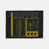 Couverture Polaire Mois de sensibilisation Café Asl Lover Amour tenda (Devant (Horizontal))