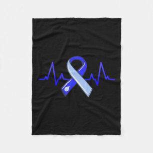 Couverture Polaire Mois de sensibilisation Cartouche Bleu