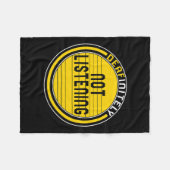 Couverture Polaire Mois De Sensibilisation Sans Écouter Asl Lang (Devant (Horizontal))