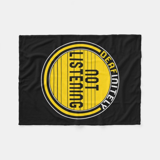 Couverture Polaire Mois De Sensibilisation Sans Écouter Asl Lang (Devant (Horizontal))