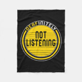 Couverture Polaire Mois De Sensibilisation Sans Écouter Asl Lang (Devant)