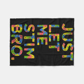 Couverture Polaire Mois De Sensibilisation sur l'autisme Drôle Laisse (Devant (Horizontal))