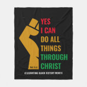 Couverture Polaire MOIS D'HISTOIRE NOIRE Oui Je peux chrétienne (Devant)