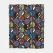 Couverture Polaire Moitié ovale rayée de la Masculine (Devant)