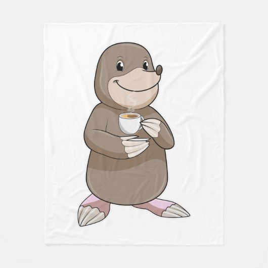 Couverture Polaire Mole avec Coffee Cup (Devant)