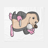 Couverture Polaire Mole avec coupe de café et soucoupe (Devant (Horizontal))