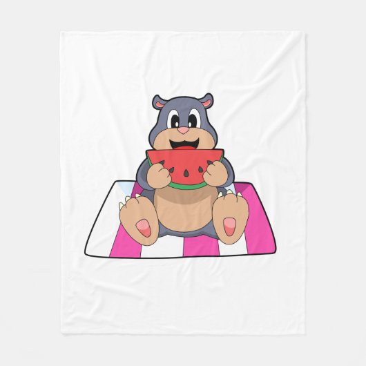 Couverture Polaire Mole avec pastèque.PNG (Devant)