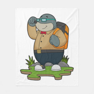 Couverture Polaire Mole comme randonneur avec sac à dos