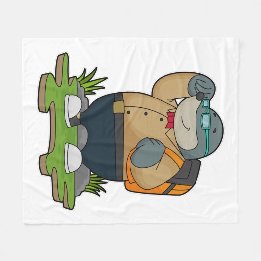 Couverture Polaire Mole comme randonneur avec sac à dos (Devant (Horizontal))