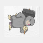 Couverture Polaire Mole en Handyman avec Hammer (Devant (Horizontal))