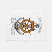 Couverture Polaire Molokai Hawaii Vacation Nautical Anchor Helm Saili (Devant (Horizontal))