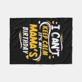 Couverture Polaire Mom Birthday Shirt I Can't Keep Calm It's My Mama' (Devant (Horizontal))