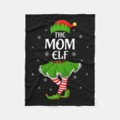 Couverture Polaire Mom Elf Christmas Family Girls Women Elf Squad Xma (Devant)