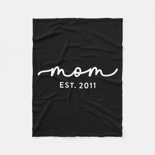 Couverture Polaire Mom Est 2011 Mom D Mother’s Day Ized  (Devant)
