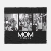 Couverture Polaire Mom Established Bold Black 3 Photo  (Devant (Horizontal))