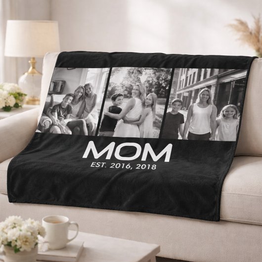 Couverture Polaire Mom Established Bold Black 3 Photo 