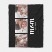 Couverture Polaire Mom Established Elegant Script Black 3 Photo (Devant)