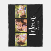 Couverture Polaire Mom Established Elegant Script Black 3 Photo (Devant)